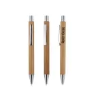 Puppis  Promotional Bamboo Pen with Silver click Button